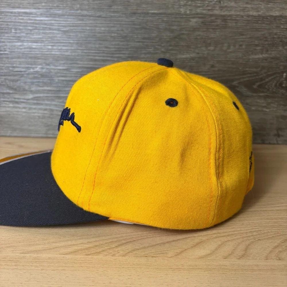 Vintage Goodyear Hat Cap Snap Back Yellow Tires Racing Retro K Products